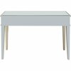 Homeroots 31.2 x 48 x 16 in. Antiqued Silver Console Table 396818